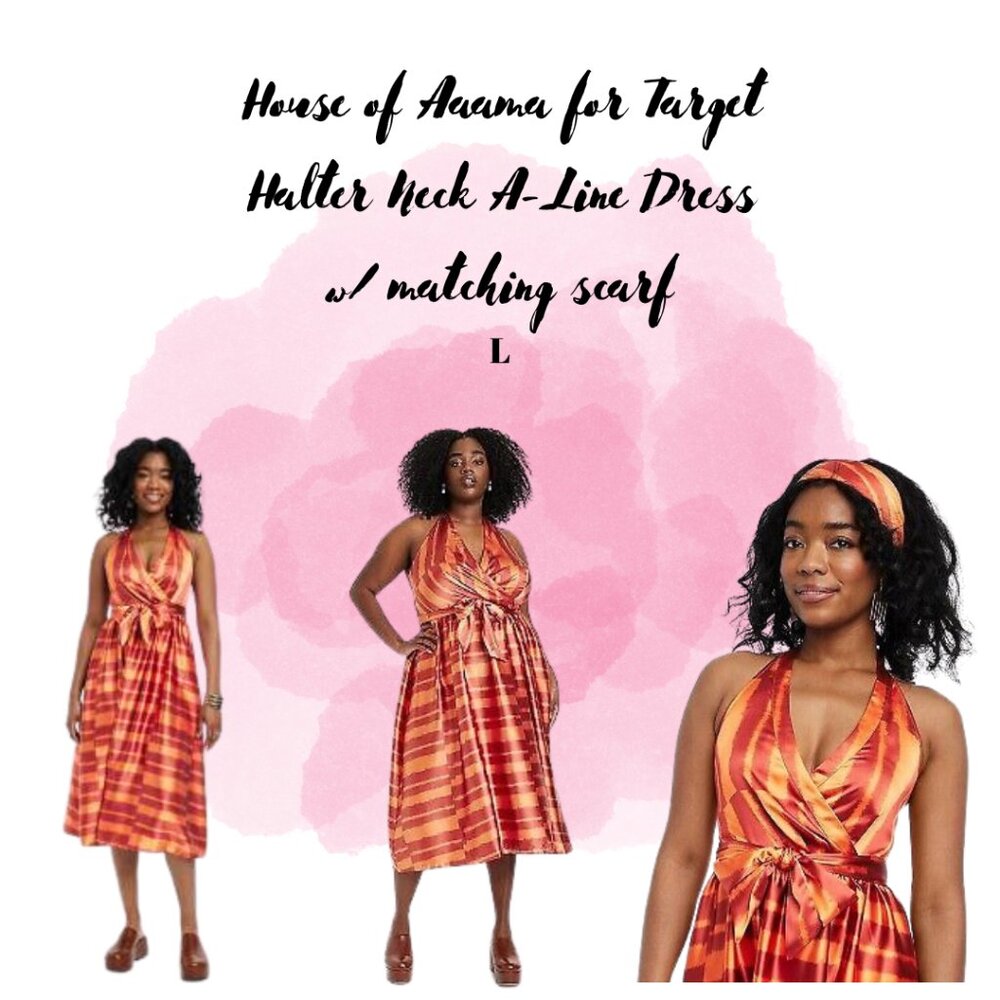 House of Aama Halterneck a-line dress